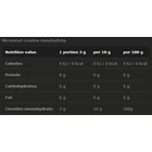 Kép 2/2 - CREATINE MONOHYDRATE POWDER (550 GR) UNFLAVORED