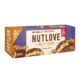 #Allnutriton #Nutlove #MilkyCookie #128gramm #CaramelPeanut