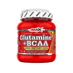 AMIX Glutamine BCAA Powder 530g Fresh Juicy Orange aminosav doboz