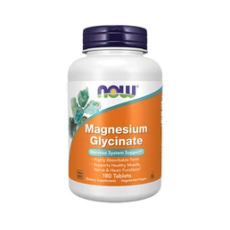 NOW Foods Magnesium Glycinate 180 tabletta doboz