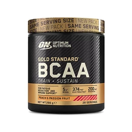 GOLD STANDARD BCAA TRAIN + SUSTAIN (266 GR) PEACH & PASSION FRUIT GOLD STANDARD BCAA TRAIN + SUSTAIN (266 GR) PEACH & PASSION FRUIT