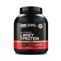 Optimum Nutrition Gold Standard 100% Whey 2020g Chocolate Hazelnut csokoládé-mogyoró ízű fehérjepor doboz