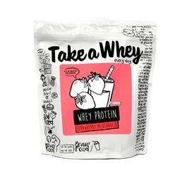 Take-A-Whey Whey Protein Strawberry Milkshake 907g fehérjepor