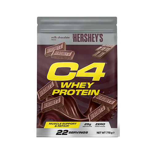 C4 WHEY PROTEIN (770 GR) HERSHEY'S MILK CHOCOLATE C4 WHEY PROTEIN (770 GR) HERSHEY'S MILK CHOCOLATE