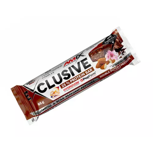 EXCLUSIVE PROTEIN BAR (85 GR) DOUBLE DUTCH CHOCOLATE EXCLUSIVE PROTEIN BAR (85 GR) DOUBLE DUTCH CHOCOLATE