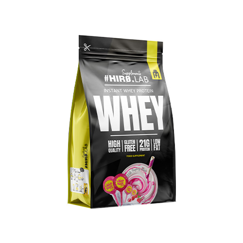 INSTANT WHEY PROTEIN (750 GR) MILK RASPBERRY LOLLIPOP