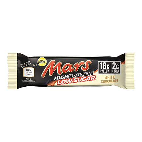 MARS HIGH PROTEIN LOW SUGAR BAR (57 GR) WHITE CHOCOLATE