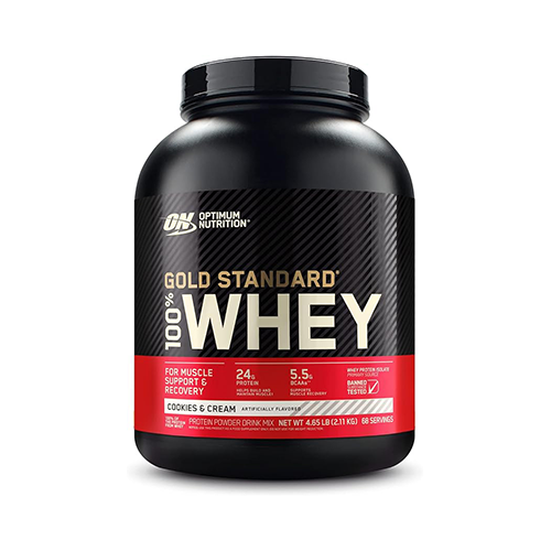 GOLD STANDARD 100% WHEY PROTEIN (2270 GR) COOKIES & CREAM GOLD STANDARD 100% WHEY PROTEIN (2270 GR) COOKIES & CREAM