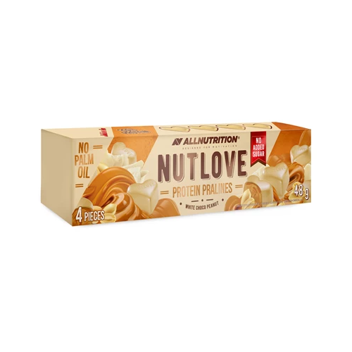 NUTLOVE PROTEIN PRALINES (48 GR) WHITE CHOCOLATE PEANUT