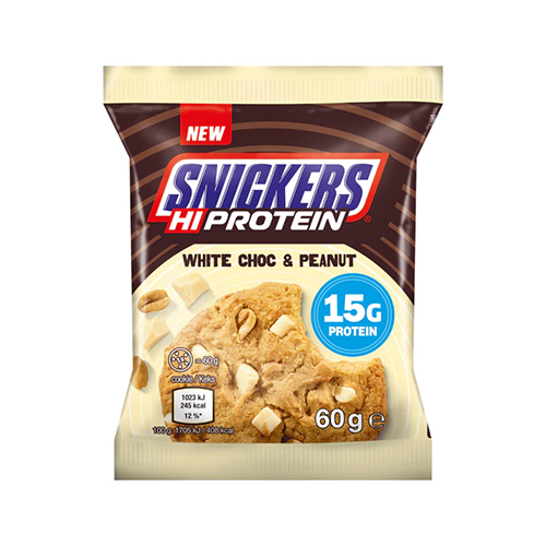 SNICKERS HIGH PROTEIN COOKIE (60 GR) WHITE CHOCOLATE & PEANUT