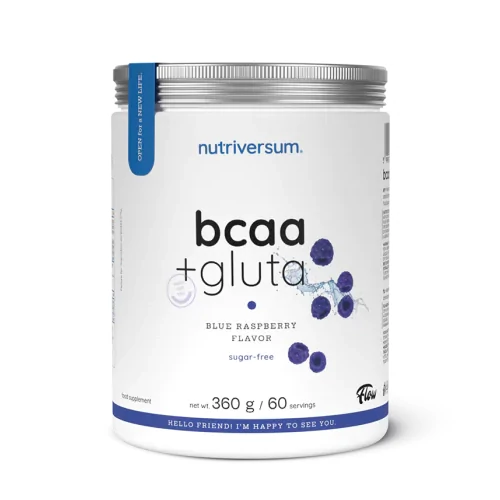 BCAA + GLUTA SUGAR FREE (360 GR) BLUE RASPBERRY