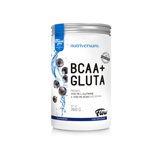 BCAA + GLUTA (360 GR) BLUE RASPBERRY
