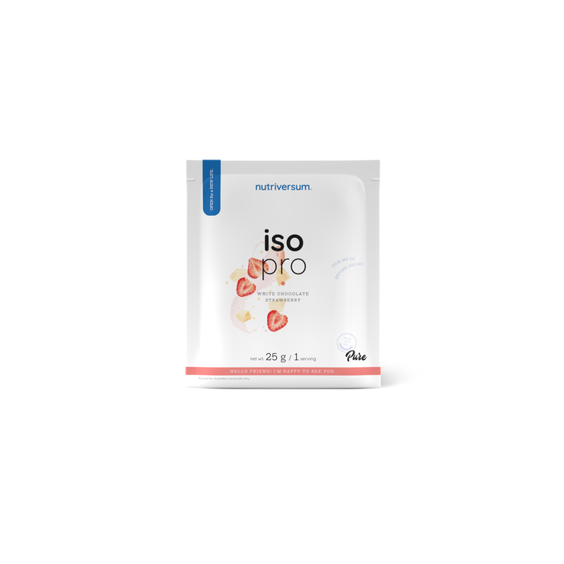 ISO PRO (25 GR) WHITE CHOCOLATE STRAWBERRY